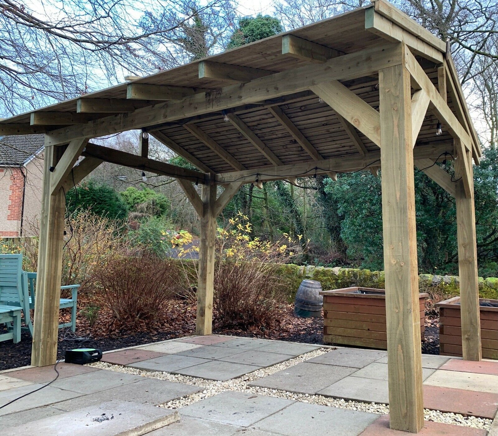 Wooden Gazebo Kit 3m X 3m Timber Hot Tub Shelter Gazebo With Etsy