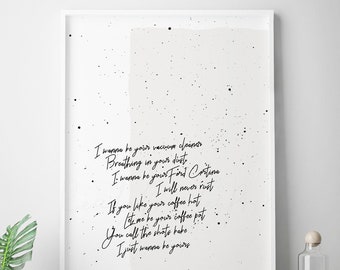 I Wanna Be Yours Etsy