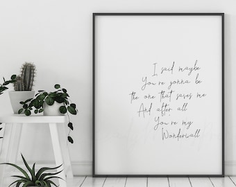 Oasis - D'you Know What I Mean - 1997 - Original Framed Oasis - D'you Know What I Mean - 1997 - Original Framed