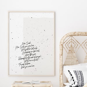 Wish You Were Here Pink Floyd letras imprimibles, cartel de letras de Pink Floyd, archivo de descarga instantánea, Wish You Were Here letras de decoración del dormitorio