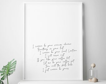 I Wanna Be Yours Etsy