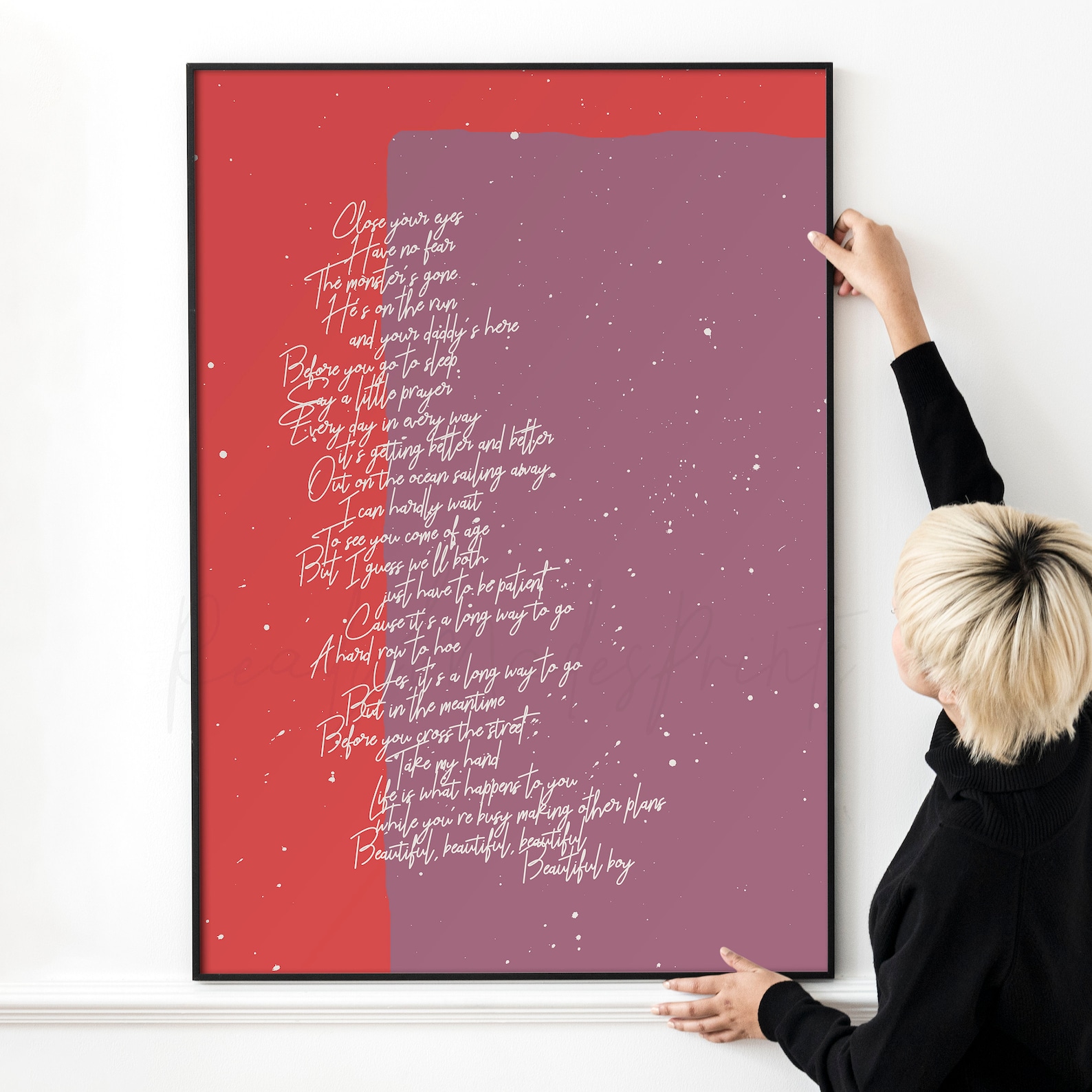 Beautiful Boy John Lennon lyrics printable John Lennon