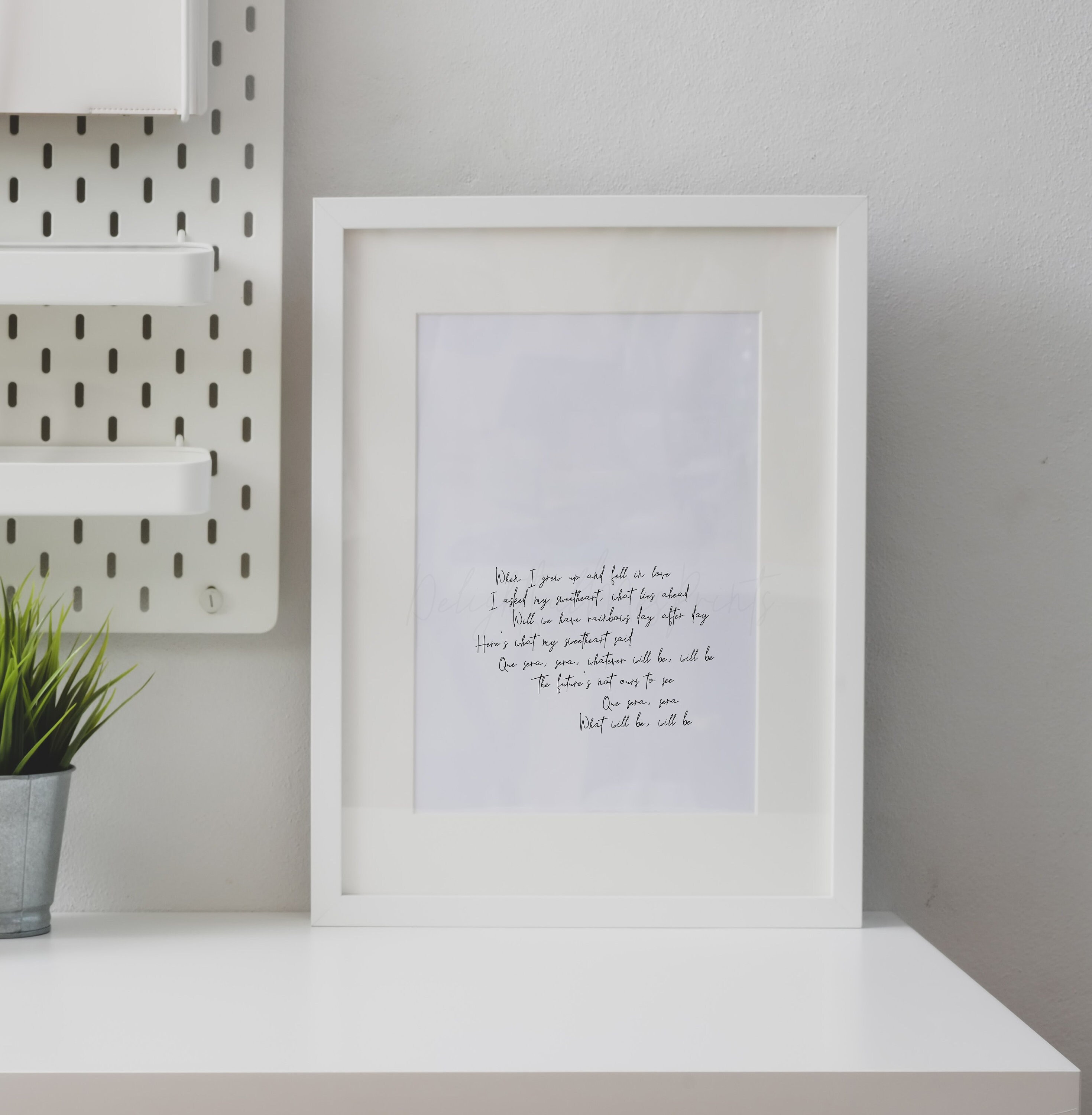 Que será será lyrics printable que sera sera lyrics print | Etsy