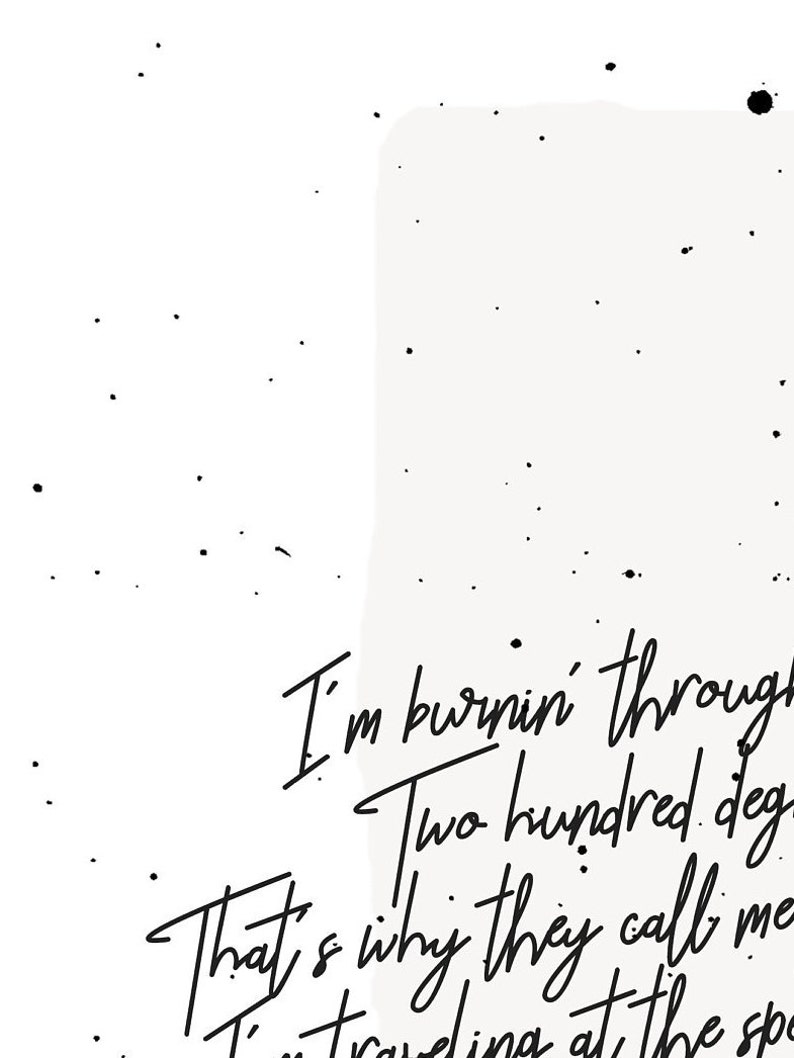 Don't Stop Me Now Queen Lyrics Printable Queen Lyrics Etsy