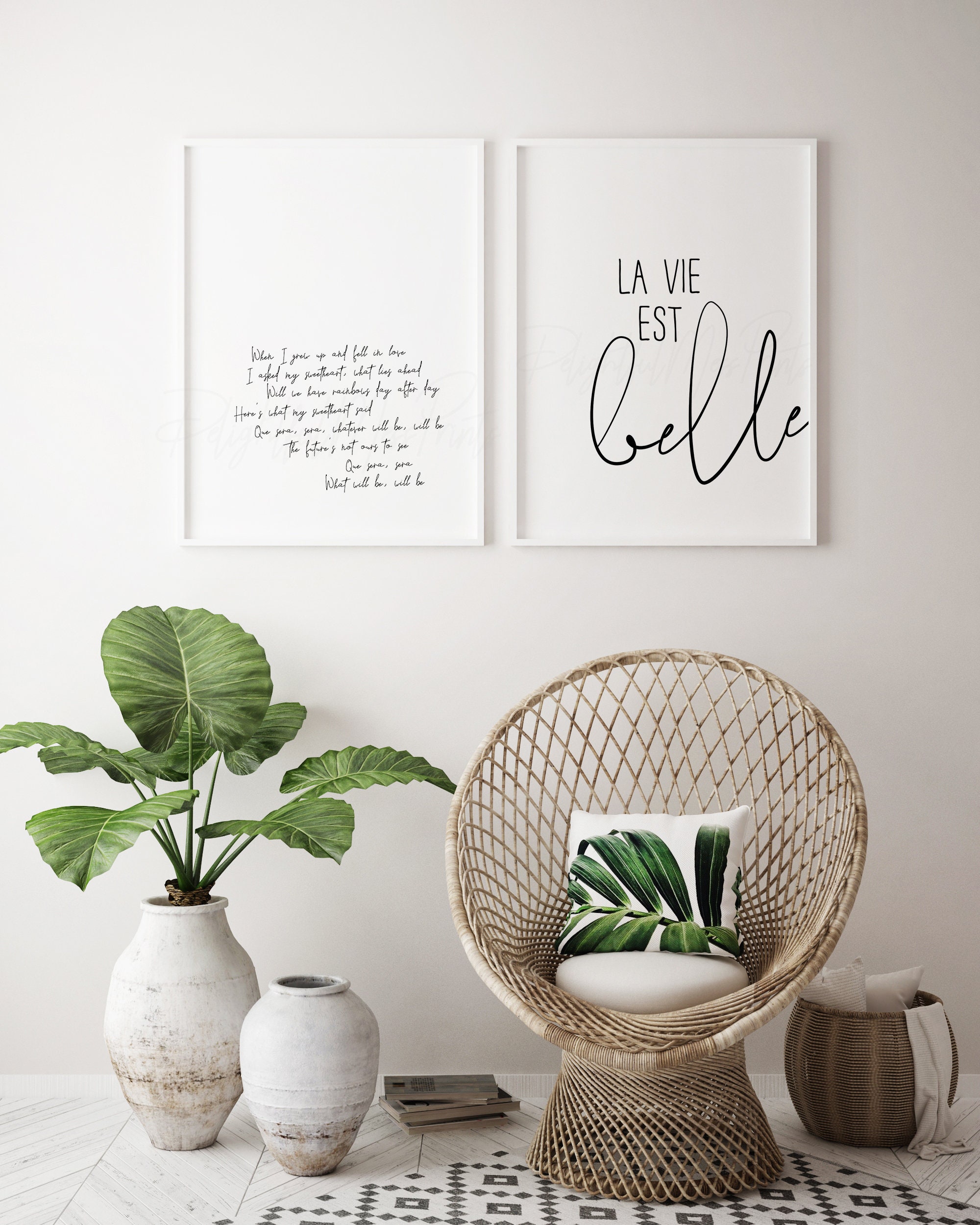 Que será será lyrics printable que sera sera lyrics print | Etsy