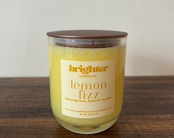 Lemon Fizz - Lemongrass 10 oz candle