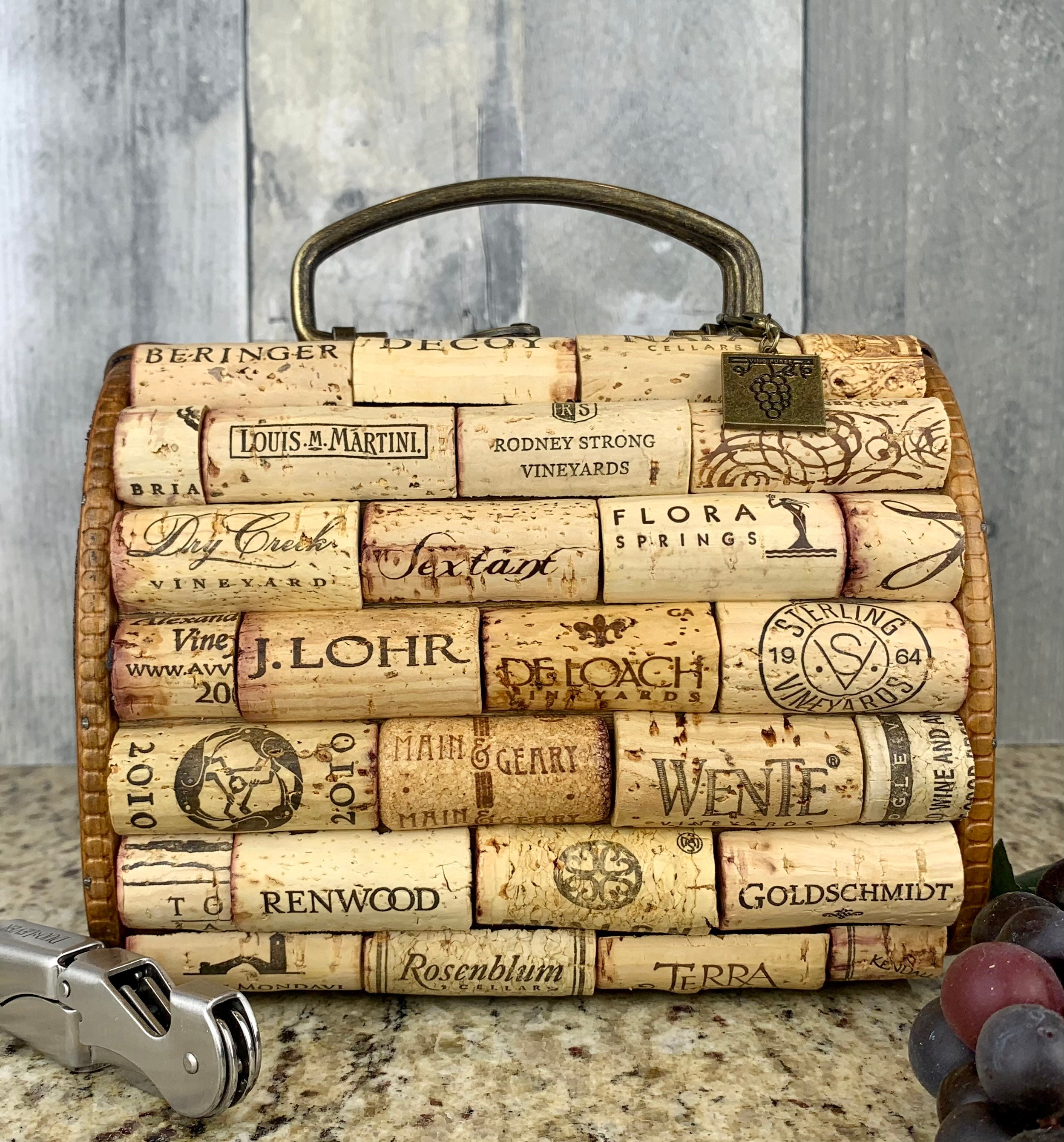 wine cork purse