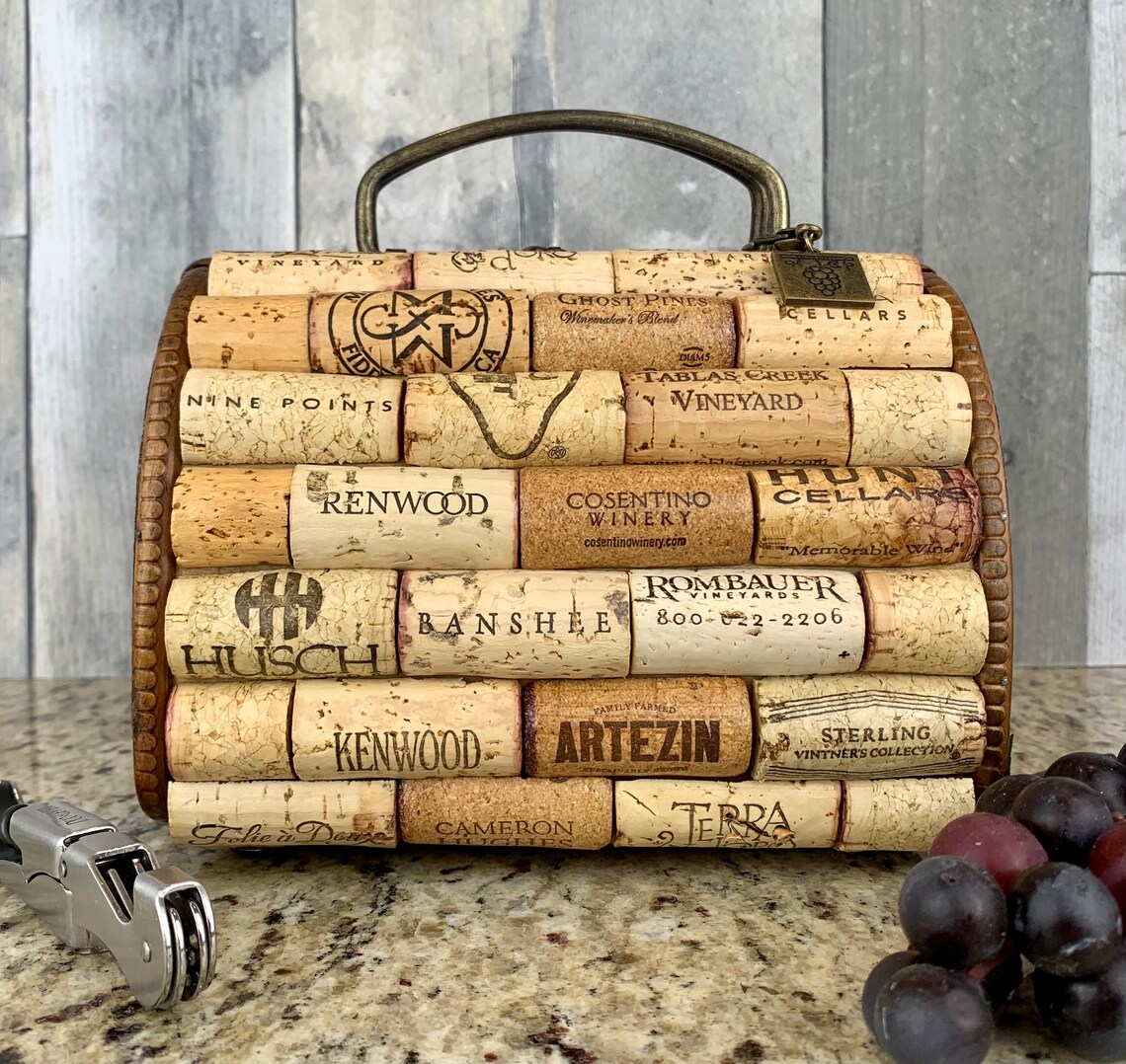 wine cork purse