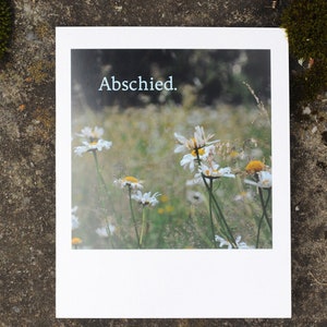 Afscheid - rouwkaart