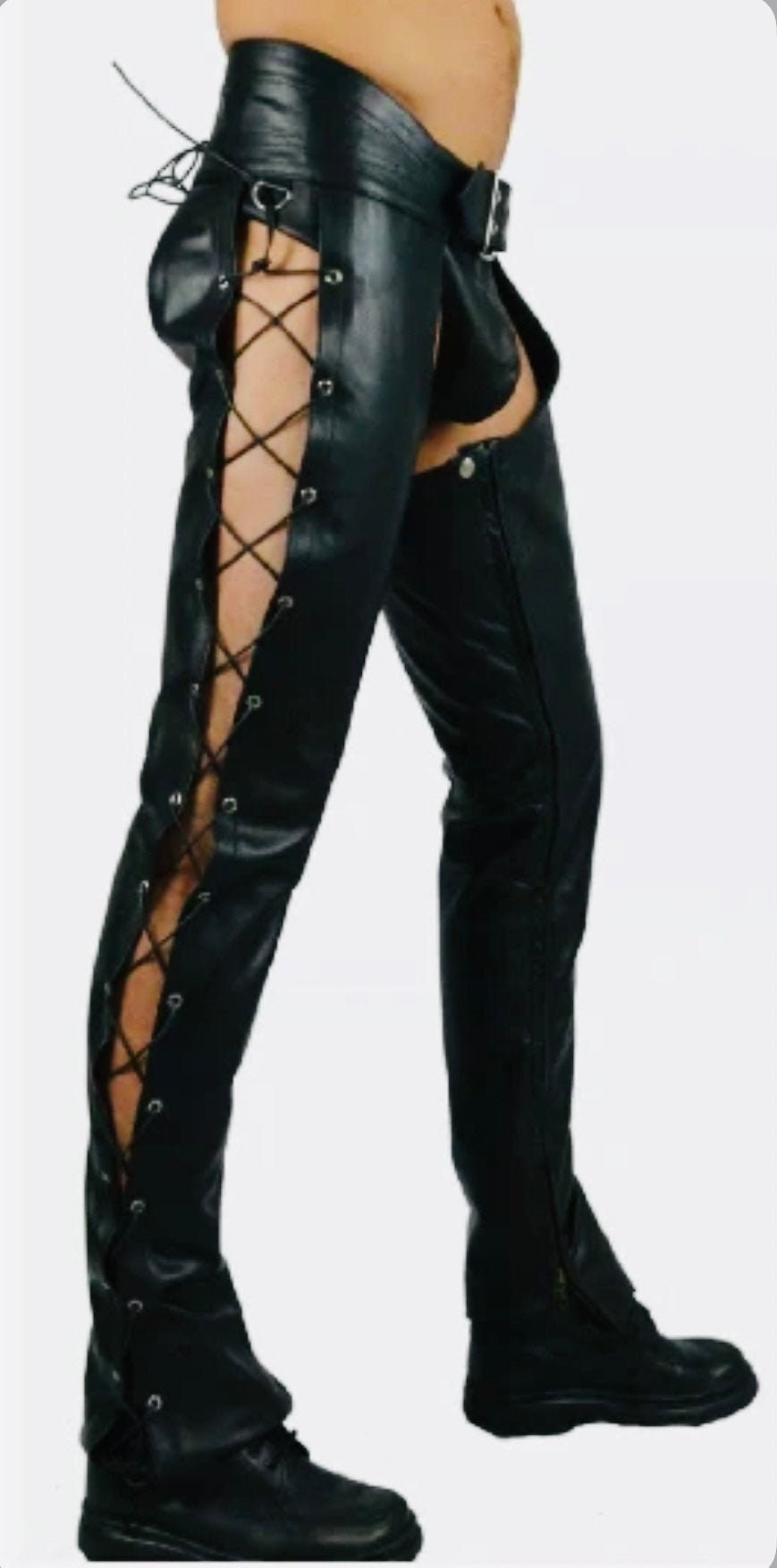 Genuine Leather Chaps Mens Bikers and 