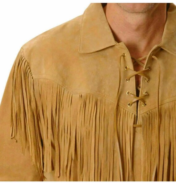 Mens Western Wear Buckskin Suede 