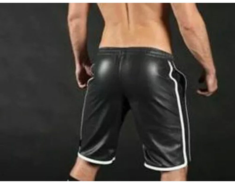 Mens Lamb Leather Basketball Shorts Real Leather Sports Etsy UK