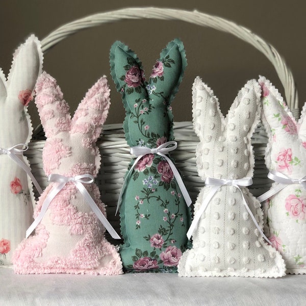 Spring Easter Fabric Bunny Decor | Farmhouse Easter Decor