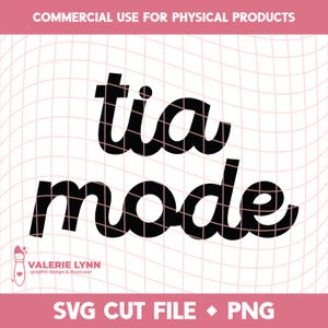 Mode Tia | Téléchargement numérique PNG SVG | Clipart pour vinyle et sublimation | Téléchargement instantané pour les petites entreprises de bricolage