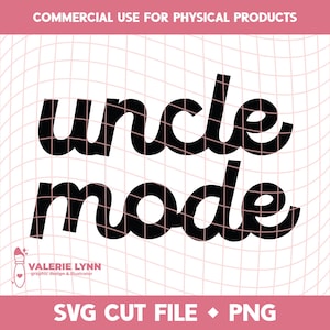 Modo Tío / Descarga digital SVG PNG / Clipart para vinilo y sublimación / Descarga instantánea para manualidades de bricolaje para pequeñas empresas