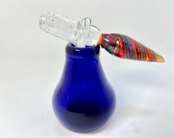 Classy Perfume Bottle w/ Glass Stopper, Magic Potion Bottle, Quality hand blown glass, Essential Oil Bottle, Potion Bottle, Magical Purpose