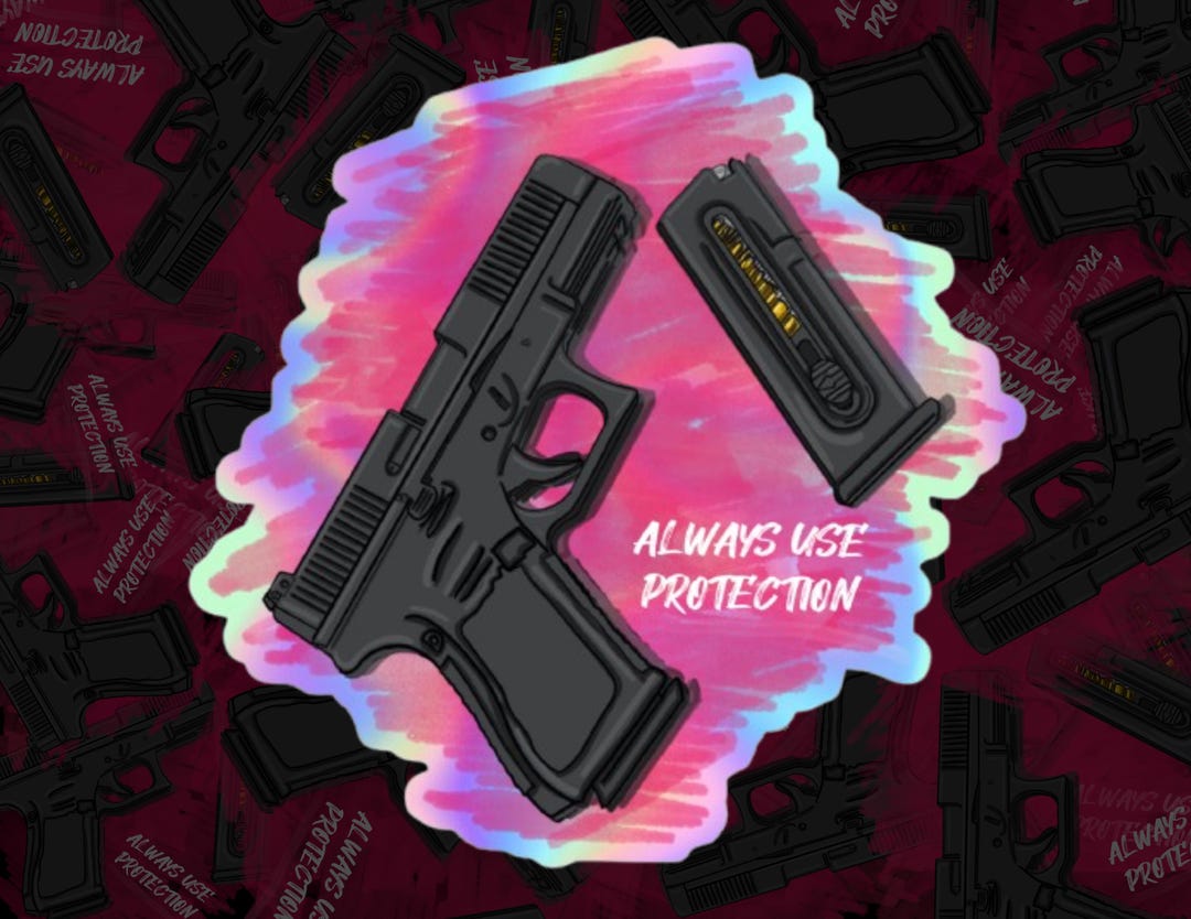 Always Use Protection 3x3 Inch Holographic Vinyl Waterproof Sticker - Etsy