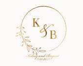 Wedding Monogram Template, Gobo Monogram For Wedding Projector, Digital Wedding Logo, Instant Download, Couple Logo Design, Modern, Simple