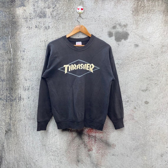 Vintage 90s thrasher sweatshirt pullover skate