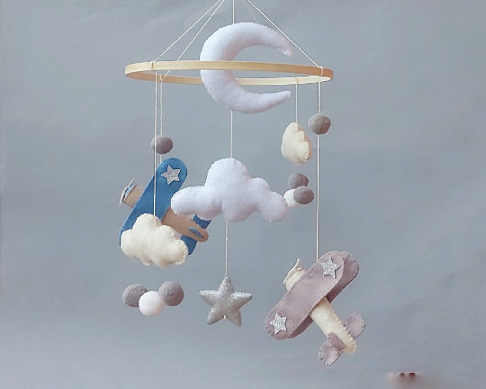 Crib mobile boy Airplane mobile Airplane nursery Mobile Etsy