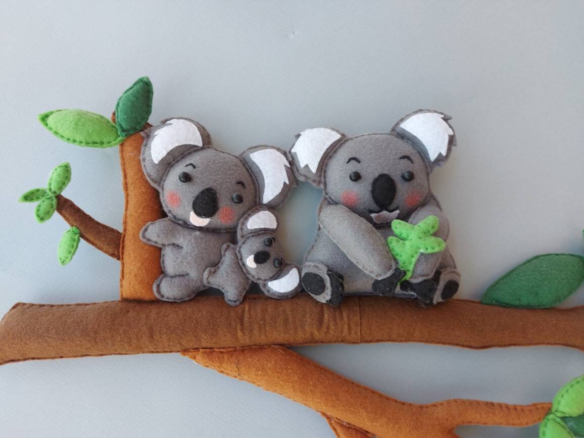 Koala Wall decor koala Eucalyptus wall hanging Koala jungle Etsy
