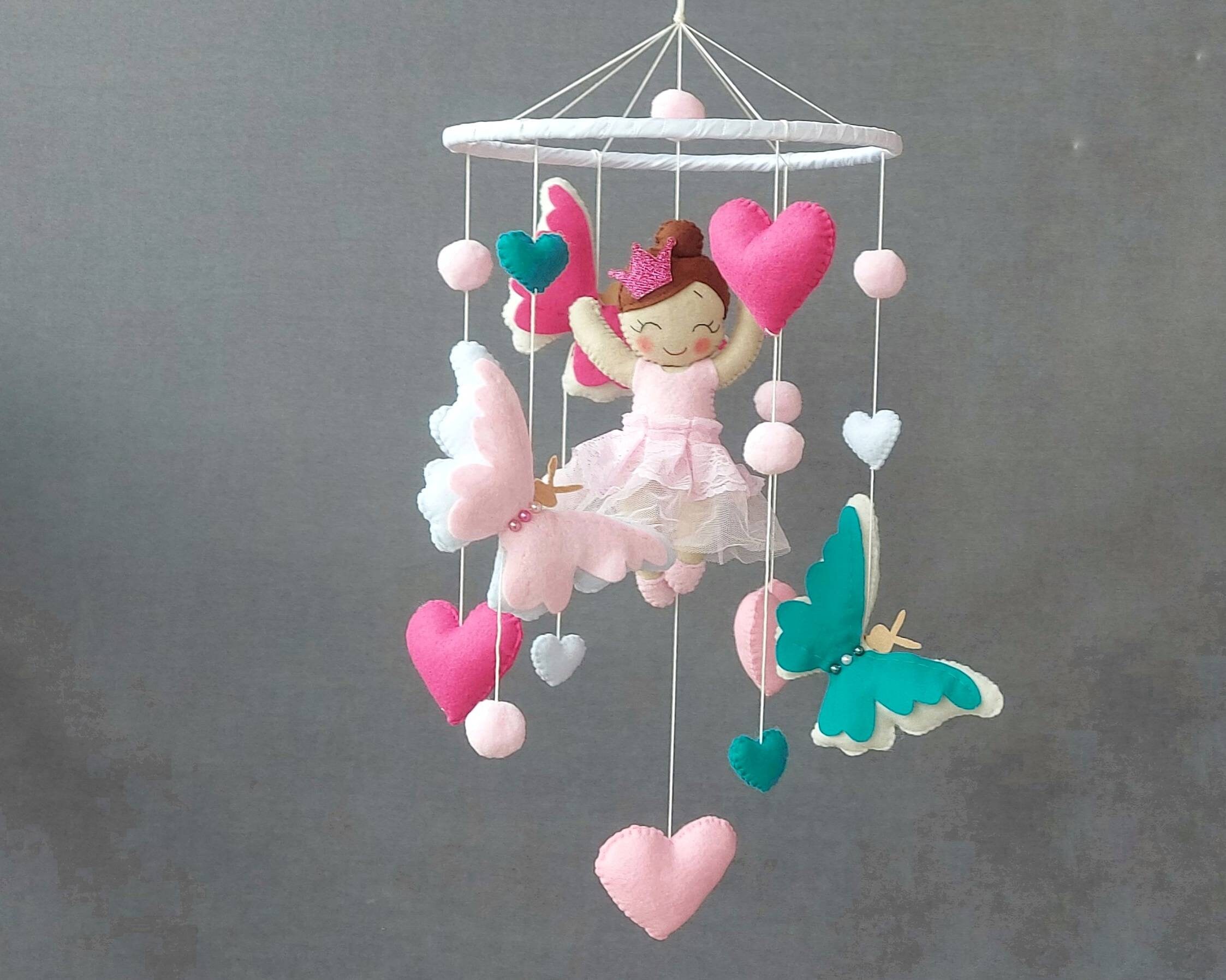 Baby mobile Nursery mobile Baby mobile girl with ballerina Etsy