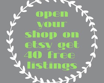 Get 40 FREE Listings - NO PURCHASE - Link in Description, Etsy Referral Link, Get Free Listings, Register with Etsy