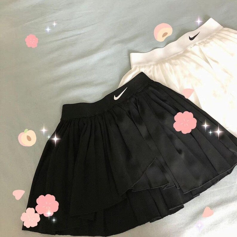 Nike Reworked Tennis Skirt Y2k Fashion Tennis Skirt Skort Etsy