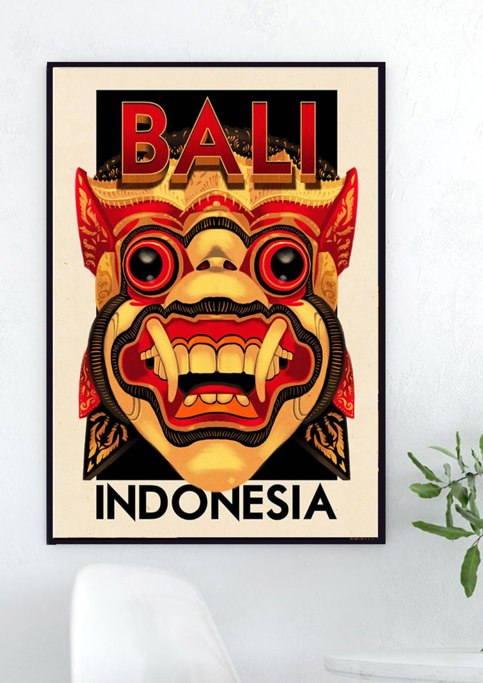 Bali Vintage Travel Posters Universal canvas printing wall Etsy