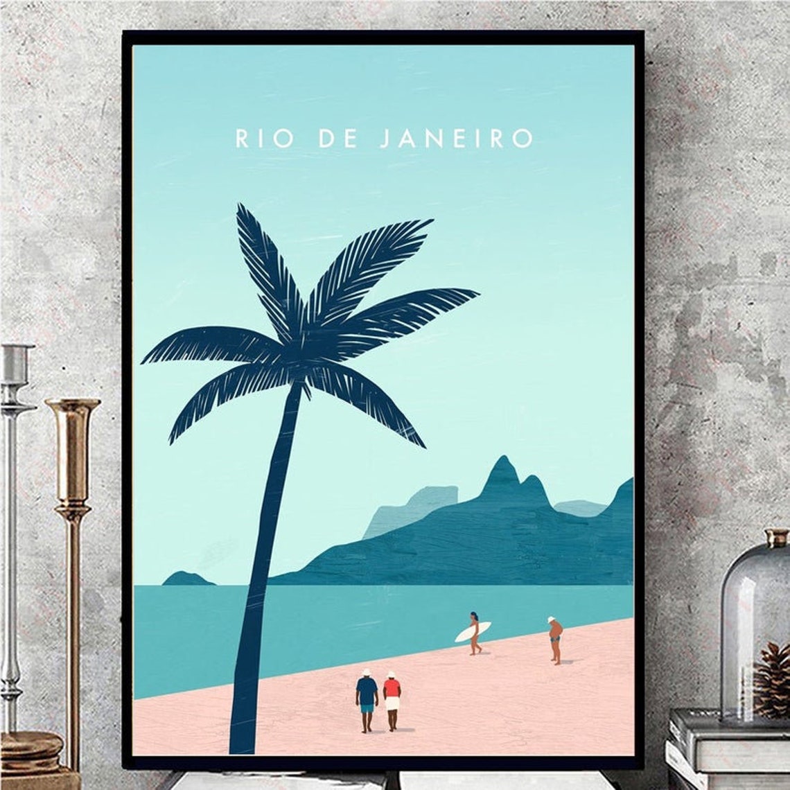 Rio De Janeiro Vintage Travel Posters Vintage Poster Printing Etsy