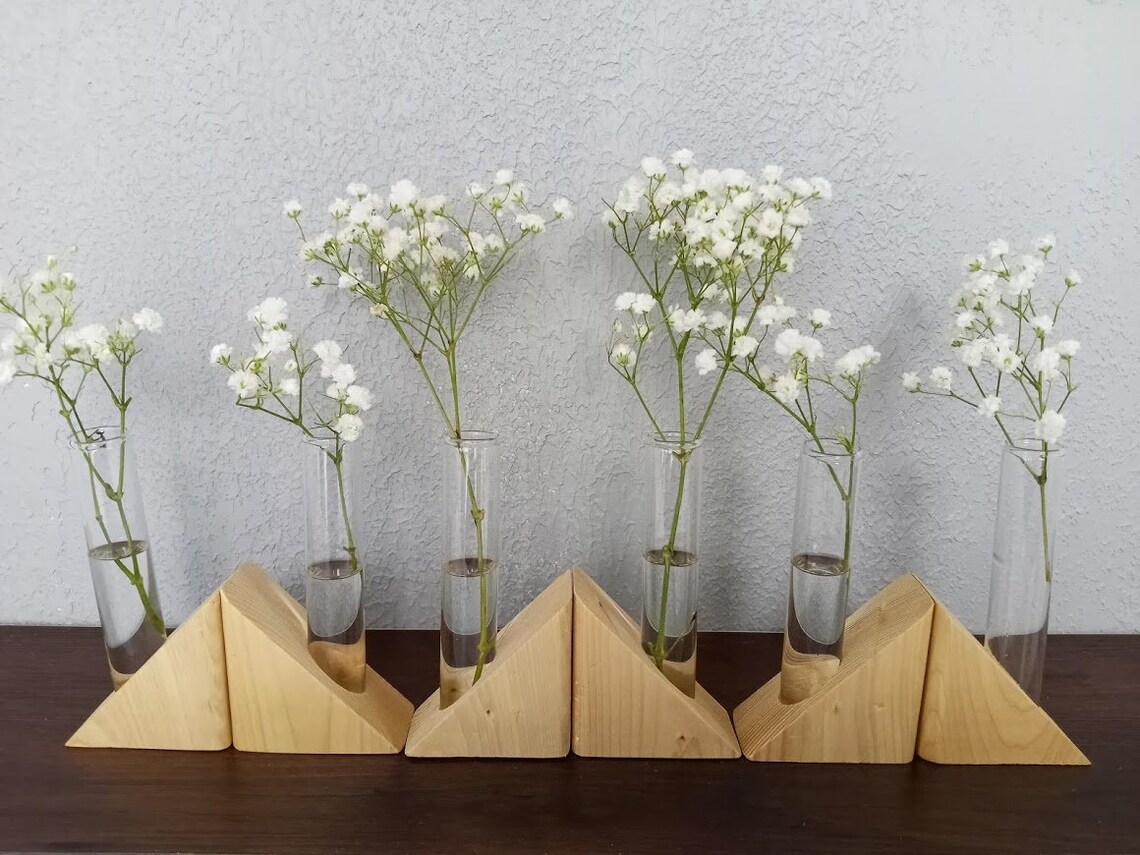 Test Tube Bud Vase Natural Etsy