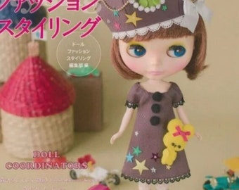 Doll coordinators, japanese sewing ebook, Blythe and other similar dolls clothes sewing patterns, instant pdf download