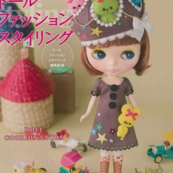 Doll coordinators, japanese sewing ebook, Blythe and other similar dolls clothes sewing patterns, instant pdf download