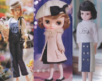 Puppenkleidungs-Jahreszeiten-Kleiderschrankbuch