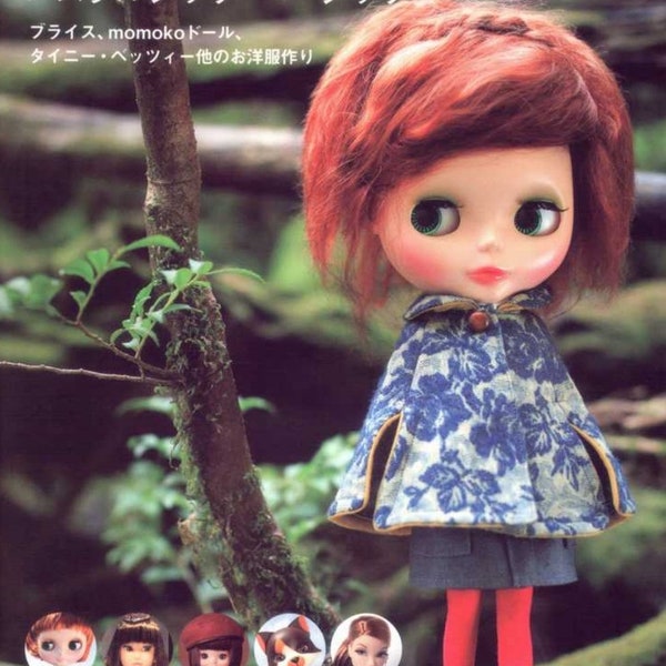 Blythe pattern, Doll Coordinate Recipe 5, Dolly Dolly PDF Instant Download Japanese eBook Pattern Sewing, Blythe, Momoko, Betsy, MisakiDoll
