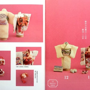 New Mini Kimono Sewing Book Chinese Sewing Patterns Book for Small Dolls Knitting Book Doll Clothes DIY. image 6