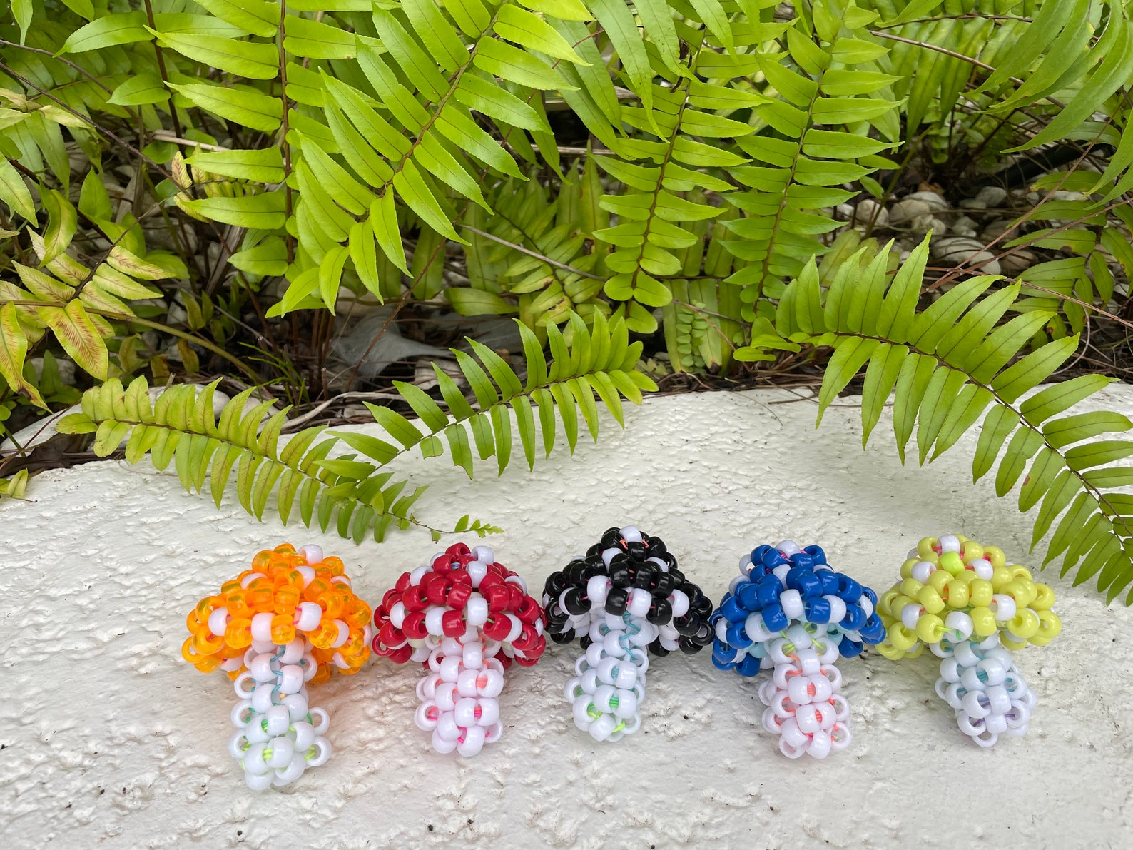 Beaded Kandi Mushrooms Etsy