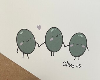 Olive us - Friendship/friends/family card