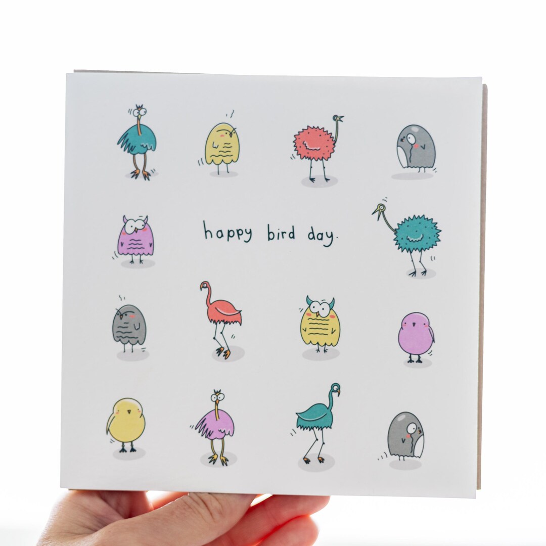 Happy Bird Day | Birthday Card - Etsy