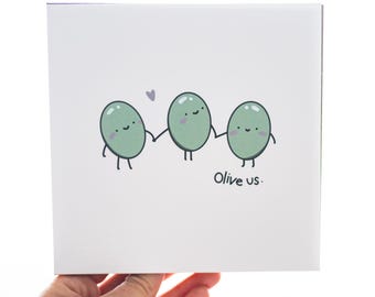 Tarjeta de felicitación de Olive Us