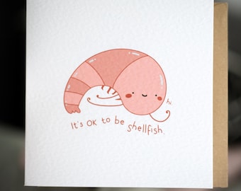 Está bien ser un marisco - Tarjeta de felicitación
