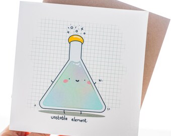 Elemento inestable - tarjeta de felicitación