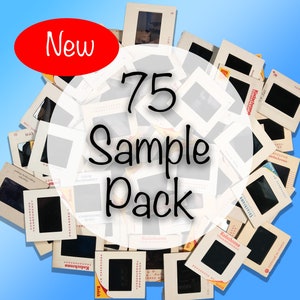 Sample Pack  of 75 - 35mm Vintage Color Photo Slides 1950’s - 1990’s Kodak Film Photography Photographs Photos Art Amateur Family Travel