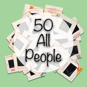 All People - Lot of 50 35mm Vintage Color Photo Slides 1960’s - 1990’s, Kodak, Film, Photography, Photos, Art, Amateur, Family, Photos
