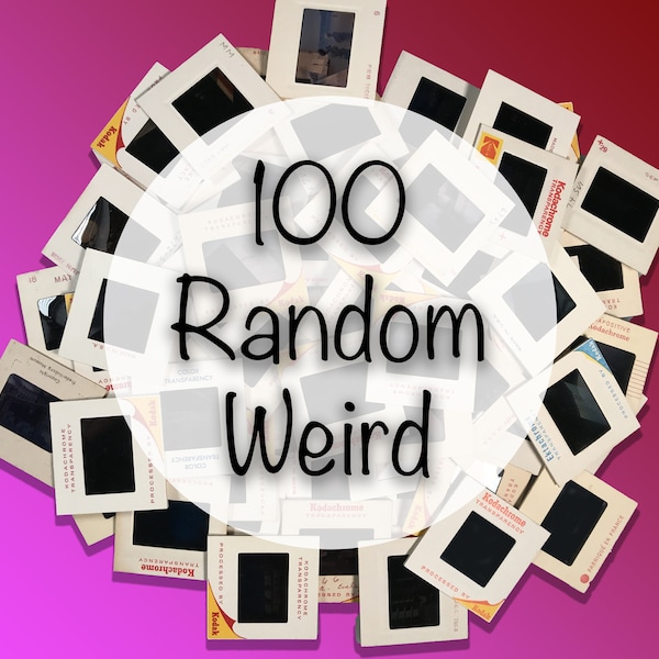 All Weird and Random - Lot of 100 35mm Vintage Color Photo Slides 1960’s - 1990’s Weird, Random, Strange, Wacky