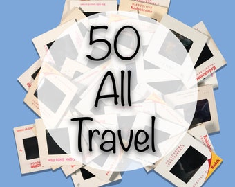 Vintage Travel Slides – 1960s-90s Kodak 35mm Photos (Lot of 50)