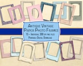 → View on Etsy: Pastel Vintage Photo Frames, Printable Ephemera, Junk Journal (Digital Download) Pastel Vintage Photo Frames, Printable Ephemera, Junk Journal (Digital Download)