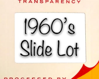 Lot of 100 1960s Vintage 35mm  Slides – Retro Color Photos, Kodak Film, Junk Journal & Collage Supplies