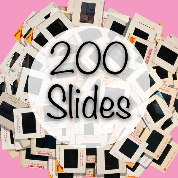Lot of 200 35mm Vintage Color Photo Slides 1960’s - 1990’s, Kodak, Film, Photography, Photographs, Photos, Art, Amateur, Family, Photos
