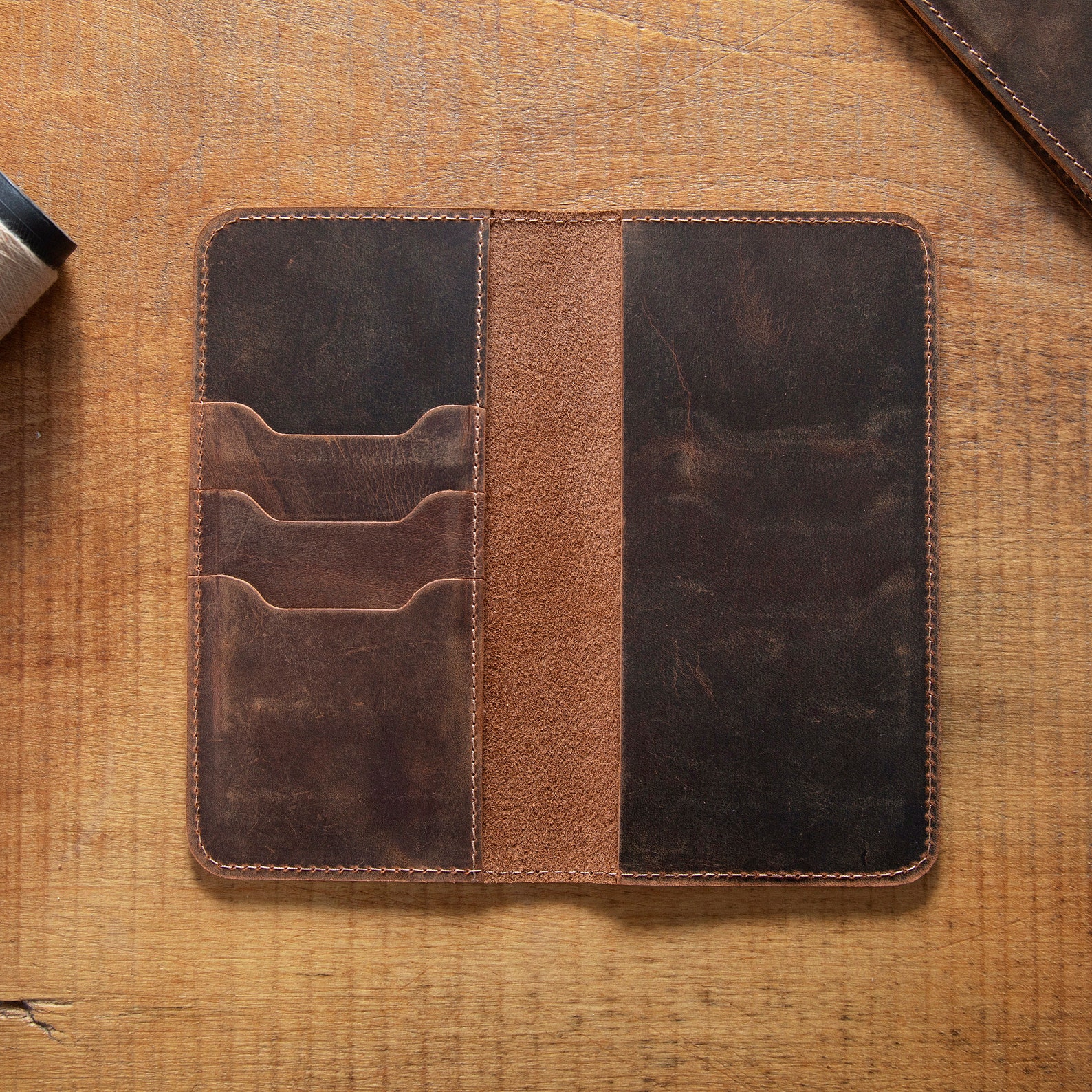 mens personalized brown leather checkbook wallet mens personalized brown leather checkbook wallet